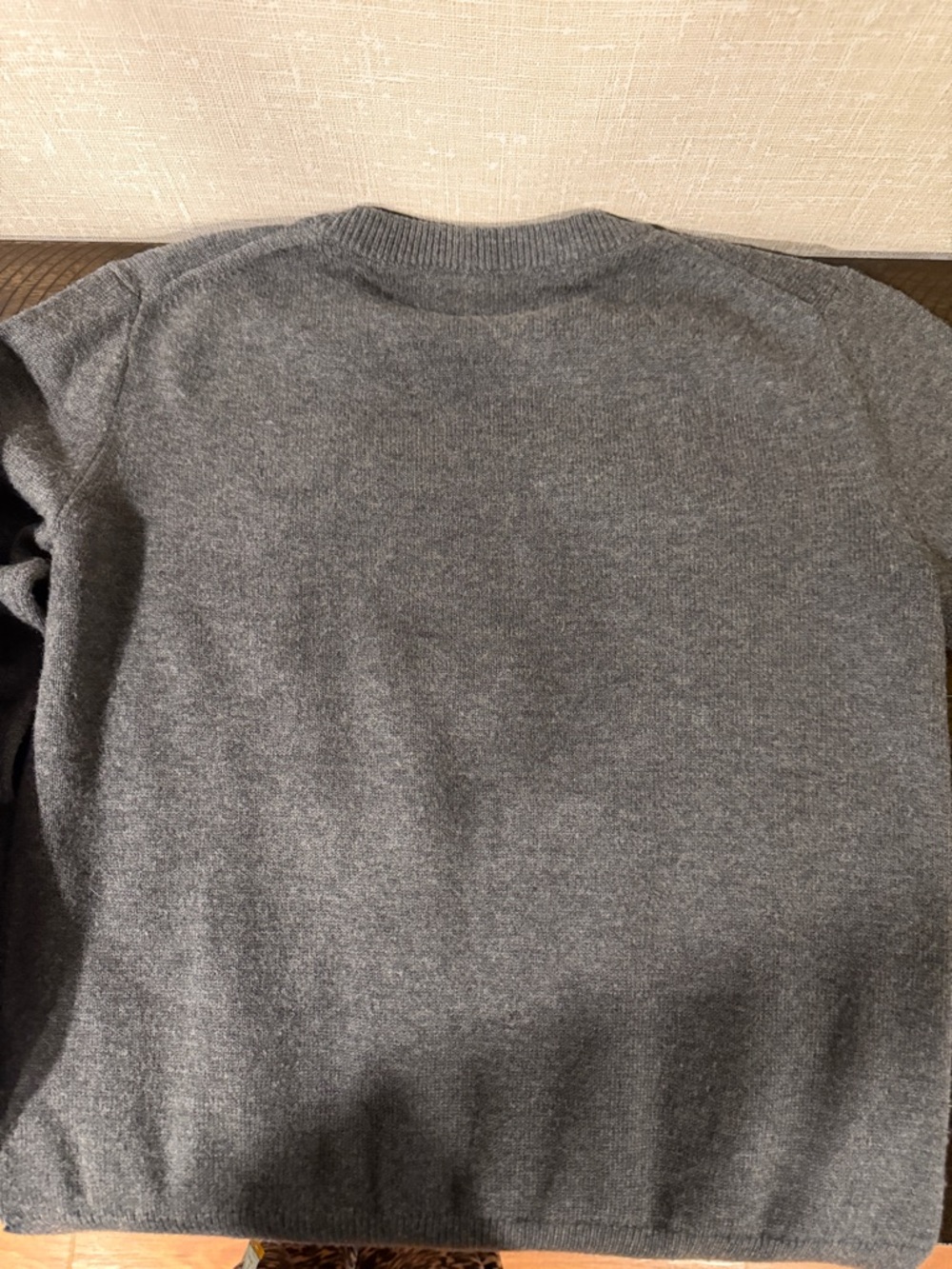 Kate Spade Broome Street Gray Crewneck Sweater with Black Winking Eye - Picture 6 of 7